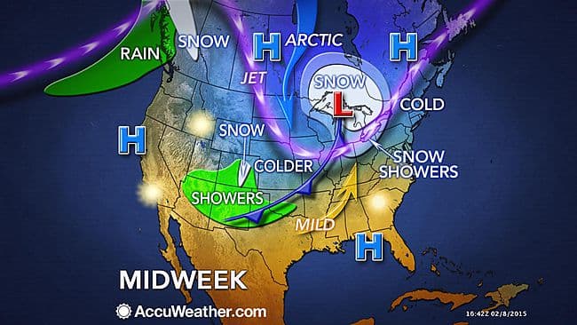 Image d'illustration pour Etats-Unis : records de neige à Boston et de douceur en Californie