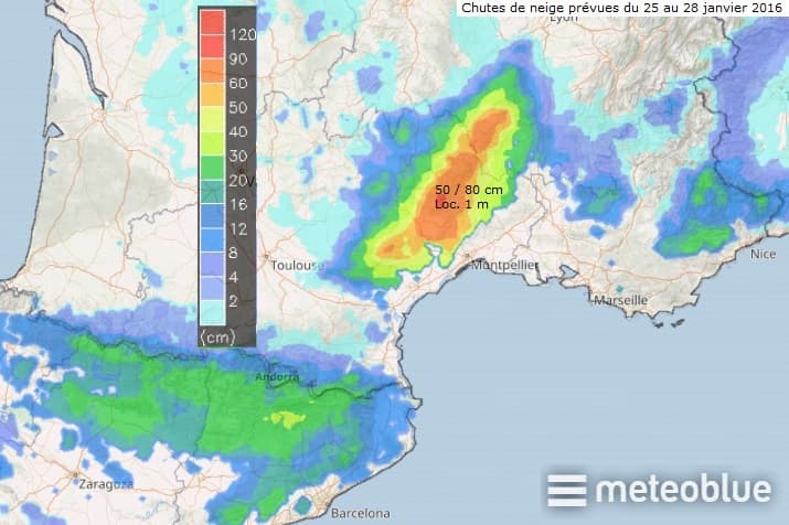 Image d'illustration pour Neige de la vallée du Rhône aux Cévennes