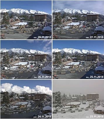 Image d'illustration pour Enneigement sur les Alpes et les Pyrénées