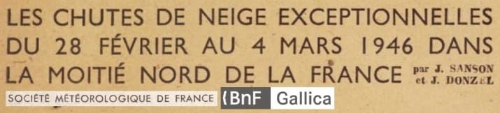 Image d'illustration pour 40 cm de neige à Paris début mars 1946