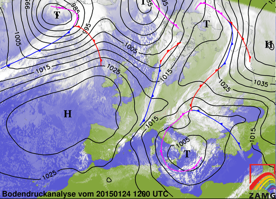 Image d'illustration pour Synthèse de l'épisode de neige, verglas et vent du 23 au 25 janvier