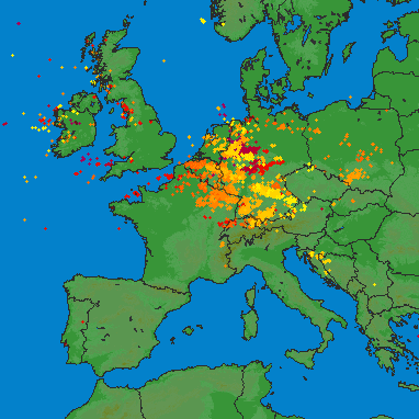 Image d'illustration pour Giboulées, grêle, vent et foudre : forts orages sur la France et l'Europe