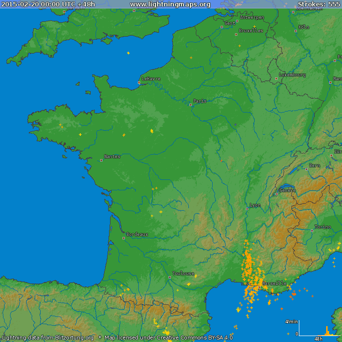 Image d'illustration pour Orage et neige entre Vallée du Rhône et PACA - Grêle et accidents