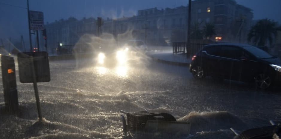 Image d'illustration pour Orage et record de précipitations à Sète