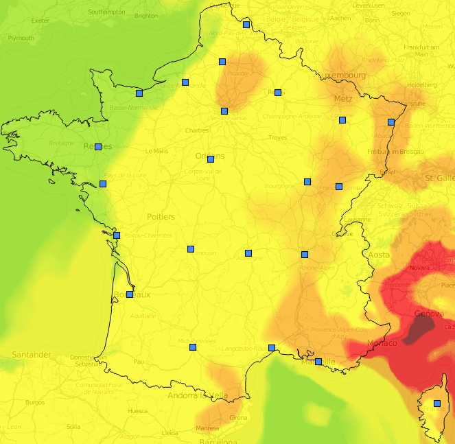 Image d'illustration pour Pollution de l'air à l'ozone au Sud et en Ile de France
