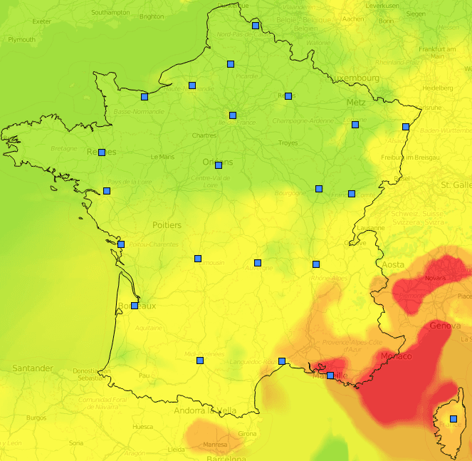 Image d'illustration pour Pollution de l'air à l'ozone au Sud et en Ile de France