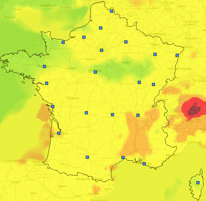 Image d'illustration pour Pollution de l'air à l'ozone au Sud et en Ile de France