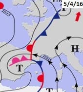 Image d'illustration pour Fortes pluies et quelques crues vers les Cévennes