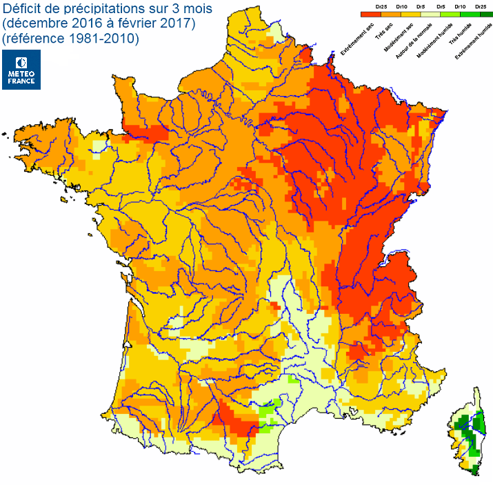 Image d'illustration pour Les déficits perdurent malgré un début mars pluvieux