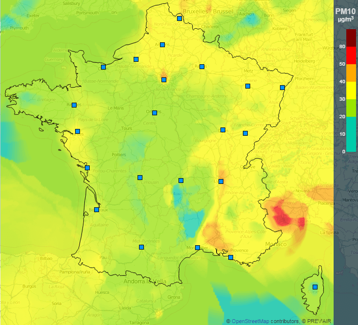 Image d'illustration pour Anticyclone et pollution aux particules fines - qualité de l'air médiocre