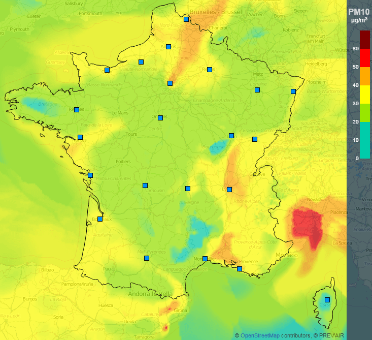 Image d'illustration pour Anticyclone et pollution aux particules fines - qualité de l'air médiocre