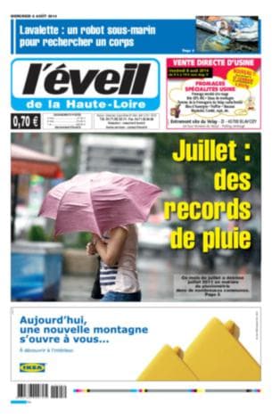 Image d'illustration pour La presse quotidienne régionale fait sa une sur le mauvais temps, sauf...