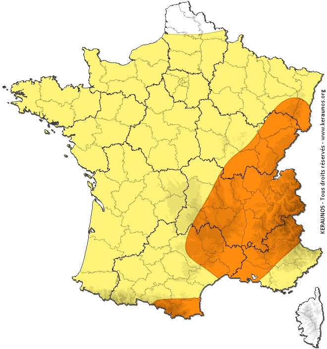 Image d'illustration pour Nouvelle vigilance aux orages dans l'Est pour jeudi
