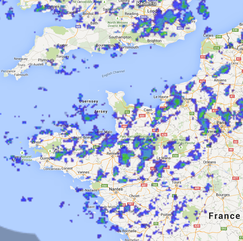 Image d'illustration pour  Flux de Nord-Ouest : Fraîcheur, averse, vent, grésil, grêle et orage