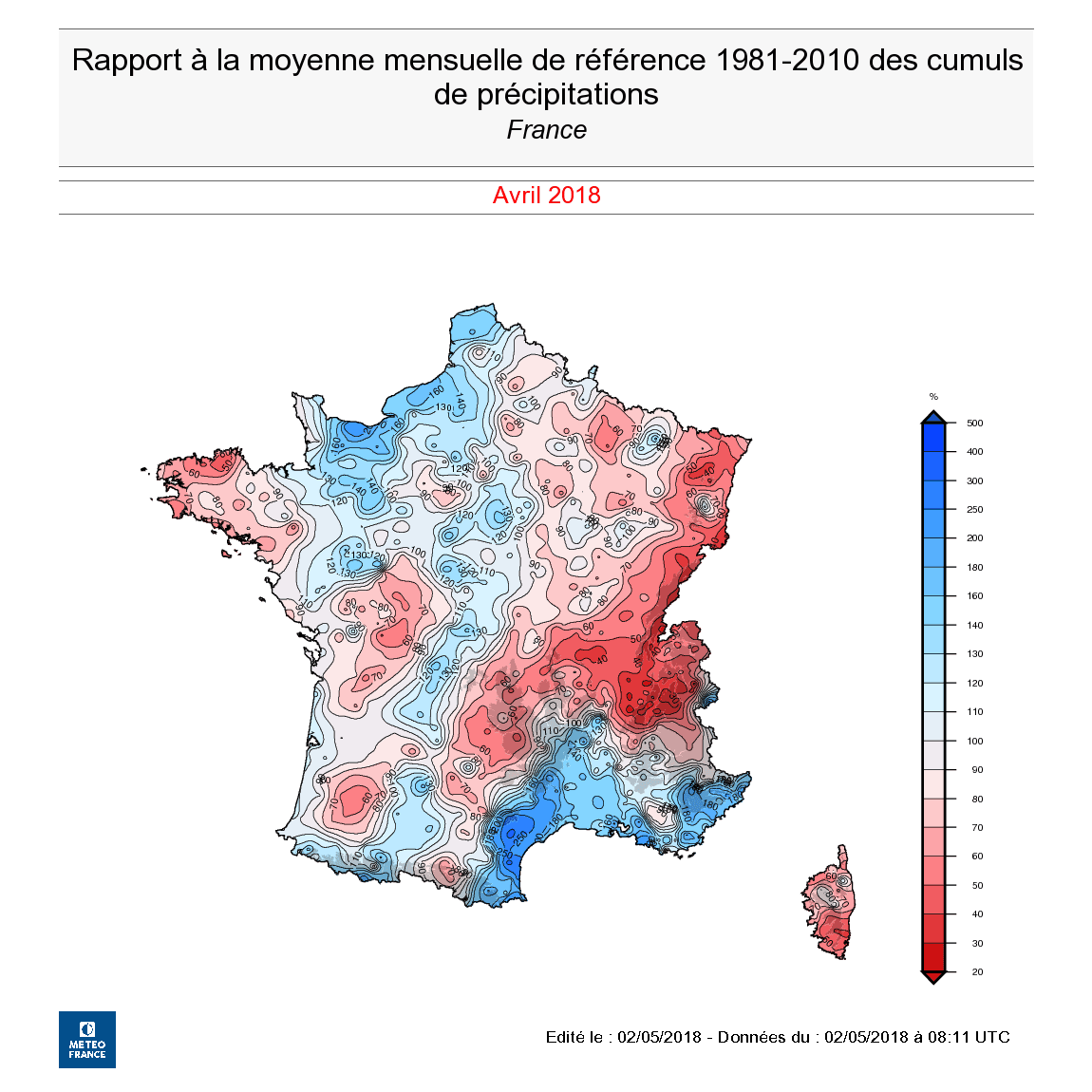 Image d'illustration pour Bilan cartographié du mois d'avril 2018
