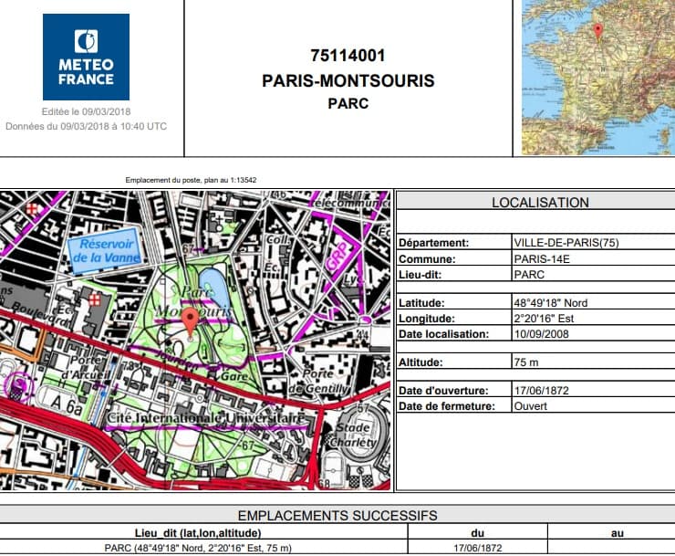 Image d'illustration pour Paris Montsouris, Besançon & Aigoual : 3 stations météo distinguées
