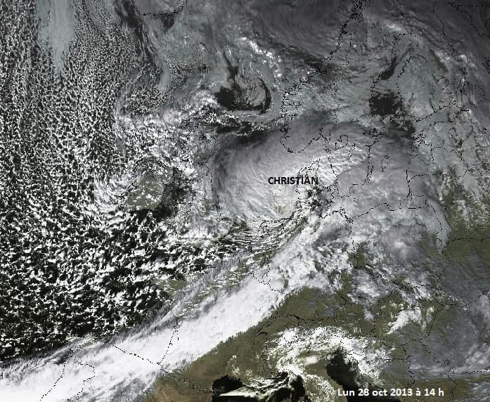 Image d'illustration pour Passage de la tempête Christian sur le Nord-Ouest