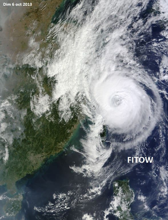 Image d'illustration pour Tempête tropicale Fitow / Quedan (Taïwan - Chine)