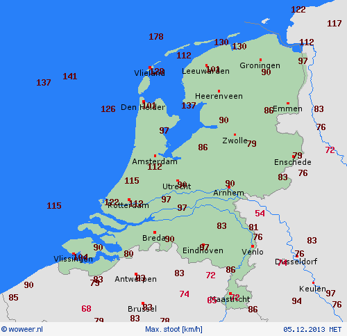 Image d'illustration pour Bilan de la tempête Xaver sur le Nord de l'Europe