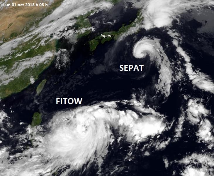 Image d'illustration pour Tempête tropicale Fitow / Quedan (Pacifique - Japon)