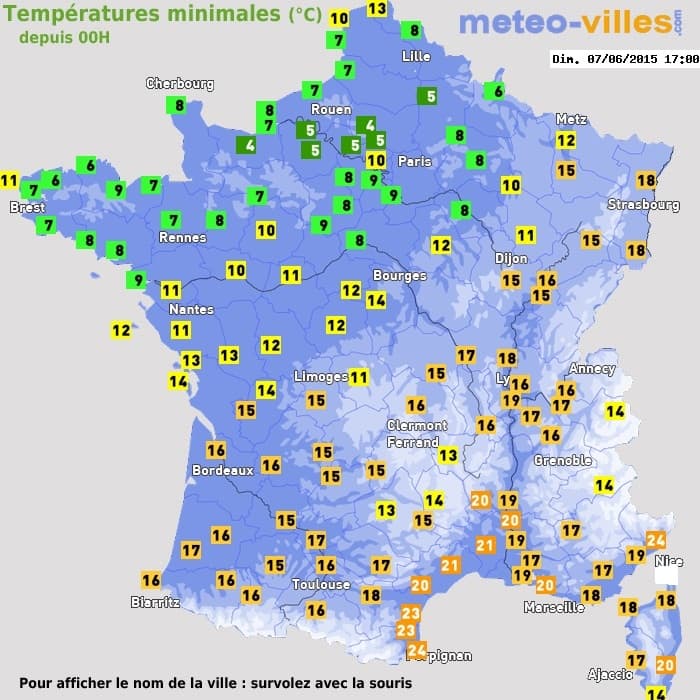 Image d'illustration pour Gelée blanche au Nord-Ouest et records de douceur près de la Méditerranée