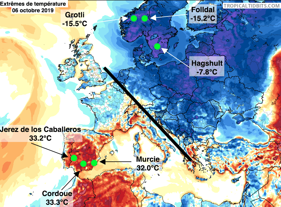 Image d'illustration pour L'Automne en Europe : théâtre d'importants contrastes thermiques