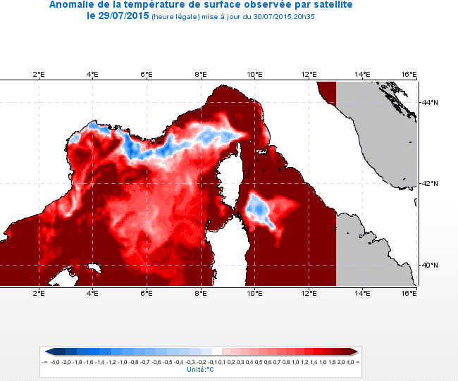 Image d'illustration pour Météo des plages - Température de l'eau - Manche Atlantique Méditerranée 