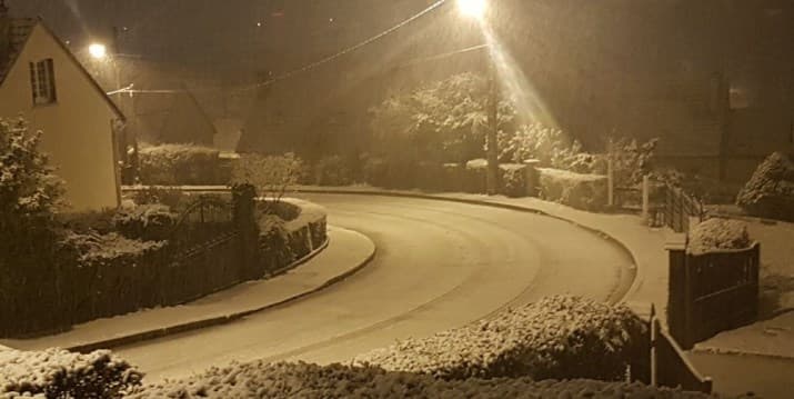 Image d'illustration pour Neige et vent au passage de la tempête Gabriel