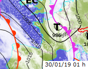 Image d'illustration pour Neige et vent au passage de la tempête Gabriel
