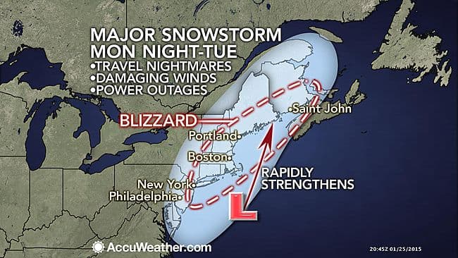 Image d'illustration pour Bilan de la tempête de neige Juno aux Etats Unis