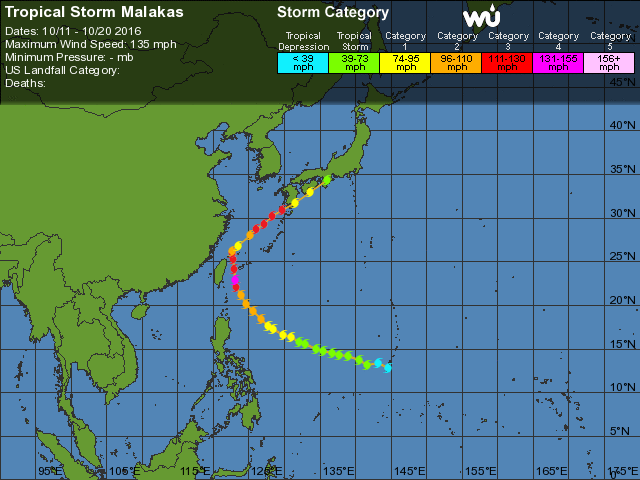Image d'illustration pour Le typhon Malakas frappe le Japon 
