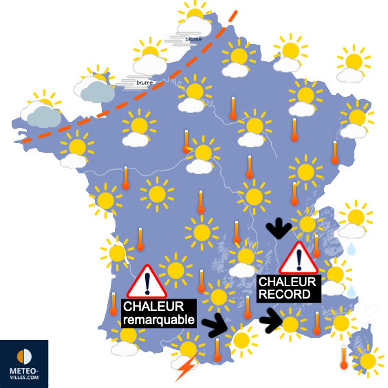 Week-end automnal après la canicule sur la moitié Sud