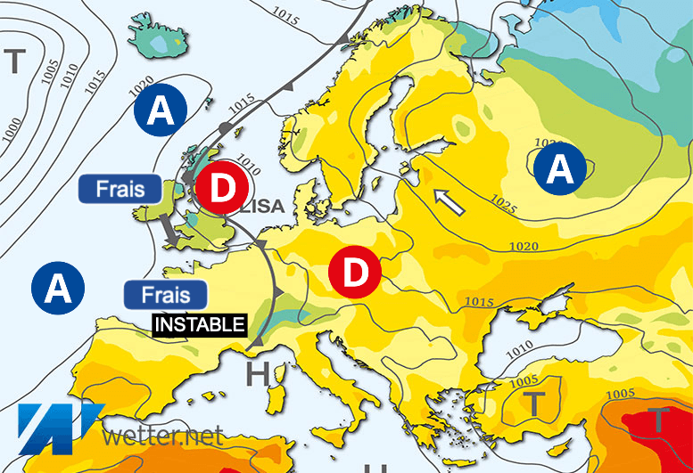 Carte de prévisions d'europe du Jeudi 23 mai 2024
