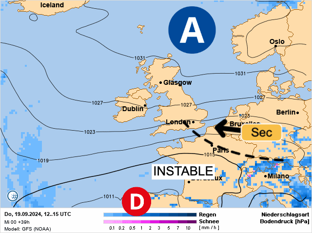 Carte de prévisions d'europe du Vendredi 20 septembre 2024