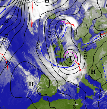 Image d'illustration pour Dépression Hiltrud : fort coup de vent sur la France